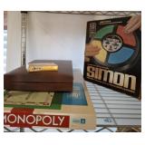 BOARD GAMES, SIMON, MONOPOLY, MISC