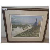 TESTING THE SAILS SIGNED AND FRAMED PRINT