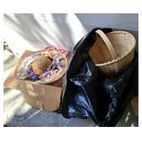 GROUP OF BASKETS AND DECOR