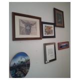 GROUP OF ASSORTRED WALL DCOR, PERU, BIRDS, MISC