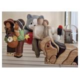 ASSORTED FIGURINES, WILLOW TREE, MISC