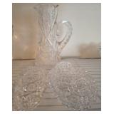 CUT AND PRESSED CELERY TRAYS, PITCHER CUT