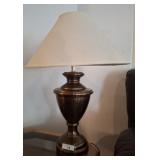 PAIR METAL HAMMERED LOOK DECORATIVE LAMP