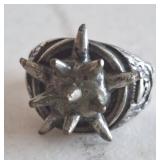 SKULL AND SPIKE RING