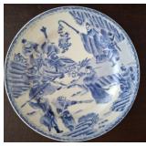 ORIENTAL BLUE AND WHITE 10IN BOWL