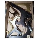 GROUP OF PICTURE AND PLATE HOLDERS