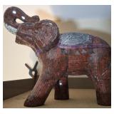 JOBI GLASS MOSAIC DECORATIVE ELEPHANT 12IN