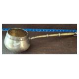SIGNED 1897 BRASS HANDLE SILVER PLATED LADDLE