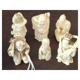 ASSORTED NETSUKE FIGURINES