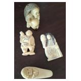 ASSORTED NETSUKE FIGURINES