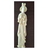 CARVED BONE FIGURINE 7IN
