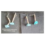 STERLING AND TURQUIOSE EARRINGS