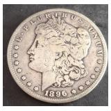 1896-S MORGAN SILVER DOLLAR