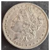 1882-O MORGAN SILVER DOLLAR