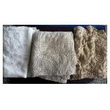 ASSORTED LACE AND LINENS