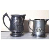 ANTIQUE PLATED CREAMERS
