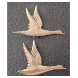 PAIR OF GEESE PINS 5 G