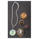 ASSORTED VICTORIAN BROOCHES, PINS