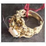 STERLING 5G RING WITH STONE