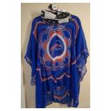 BEACH COVER UP AND RAIDERS SLIPPERS