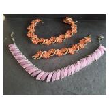 COSTUME NECKLACES, CORAL, GEMSTONE