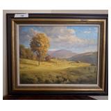 DOUGLAS FLACKMAN AUTUMN TIME OIL ON CANVAS LANDSCA
