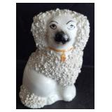 ENGLISH PORCELAIN POODLE FIGURINE 3IN