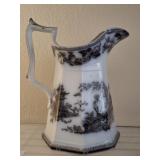 ADAMS AND SONS ANTIQUE ORIENTAL THEMED PITCHER