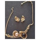 COROCRAFT EARRINGS AND NECKLACE