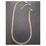STERLING HERRINGBONE NECKLACE 10G