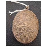 ANTIQUE STERLING SILVER LOCKET 20