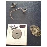 ANTIQUE TAX TOKEN AND DEPT STORE CHARGE COIN