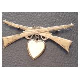 STERLING AND MOP PIN