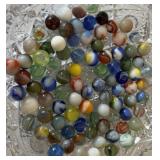 BAG OF VINTAGE MARBLES