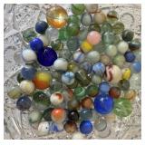 BAG OF VINTAGE MARBLES