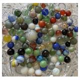 BAG OF VINTAGE MARBLES