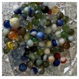 BAG OF VINTAGE MARBLES