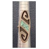 STERLING AND TURQUOISE RING