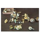 MENS CUFF LINKS ASSORTED, SOME GF