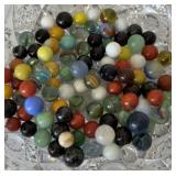 BAG OF VINTAGE MARBLES