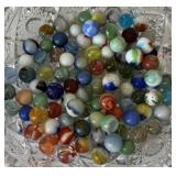 BAG OF VINTAGE MARBLES
