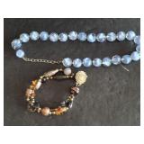 2 PC COSTUME NECKLACES