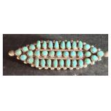 STERLING AND TURQUIOSE PIN