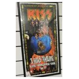 FRAMED KISS ALIVE WORLD WIDE TOUR 1996-97 16X31