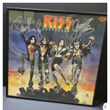 FRAMED KISS DESTROYER ALBUM AUTOGRAPHED BY 4