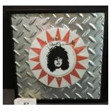 FRAMED ART BUMPER CAP AUTOGRAPHED BY PAUL STANLEY
