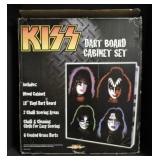 KISS DART BOARD CABINET SET NIB