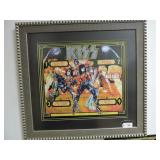 FRAMED PRINT OF BALLYS PINBALL MACHINE BACKGLASS