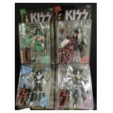 COMPLETE KISS MCFARLANE DOLL SET AUTOGRAPHED BY