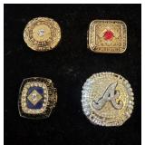 ATLANTA BRAVES CCAMPIONSHIP RING REPLICA SET